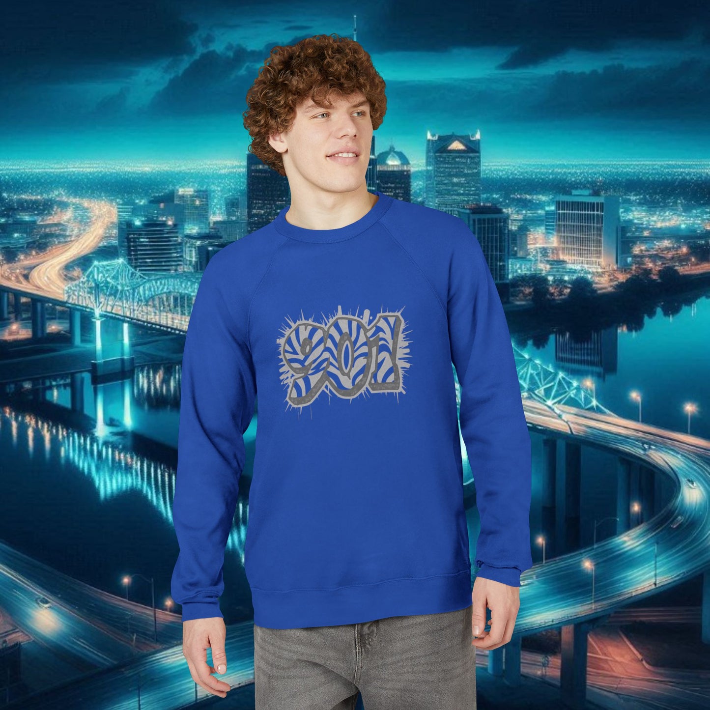 Graffiti '901' Memphis Area Code Graphic Sweatshirt — Urban Streetwear Pullover
