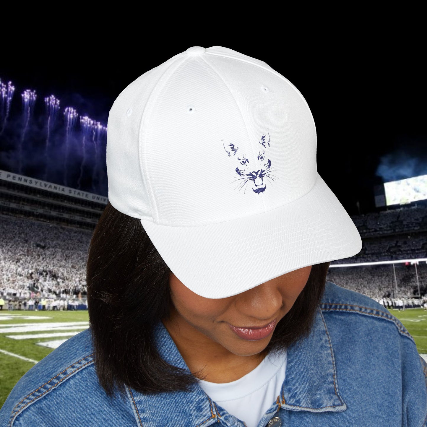 White Out Embroidered Cap, Trendy Hat for Football Fans, Tailgate, Whiteout, Gameday Hat