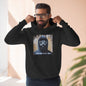 Wing Man "Winning Money for the People" Fleece Hoodie - Urban Style, Cozy Wear, Graphic Sweatshirt, Gift for Him, Artistic Fashion
