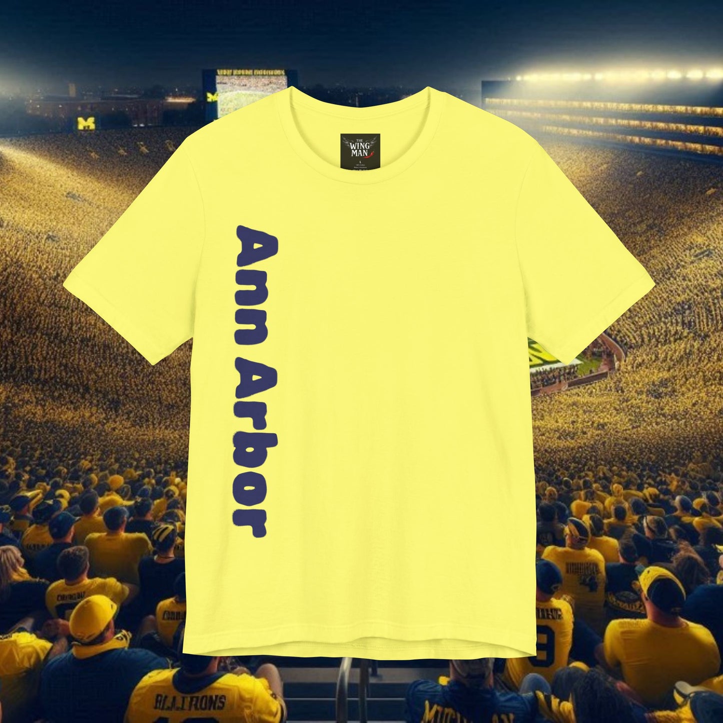 Ann Arbor Unisex Tee, College Spirit Shirt, Game Day Apparel, Casual Wear, Unique Graphic Tee