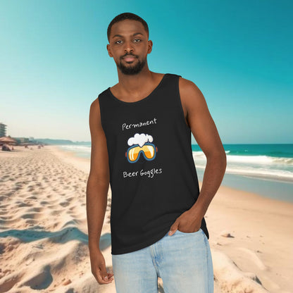 Beer Goggles Tank Top, Unisex Tank, Summer Apparel, Beachwear, Funny Gift, Pool Party Top