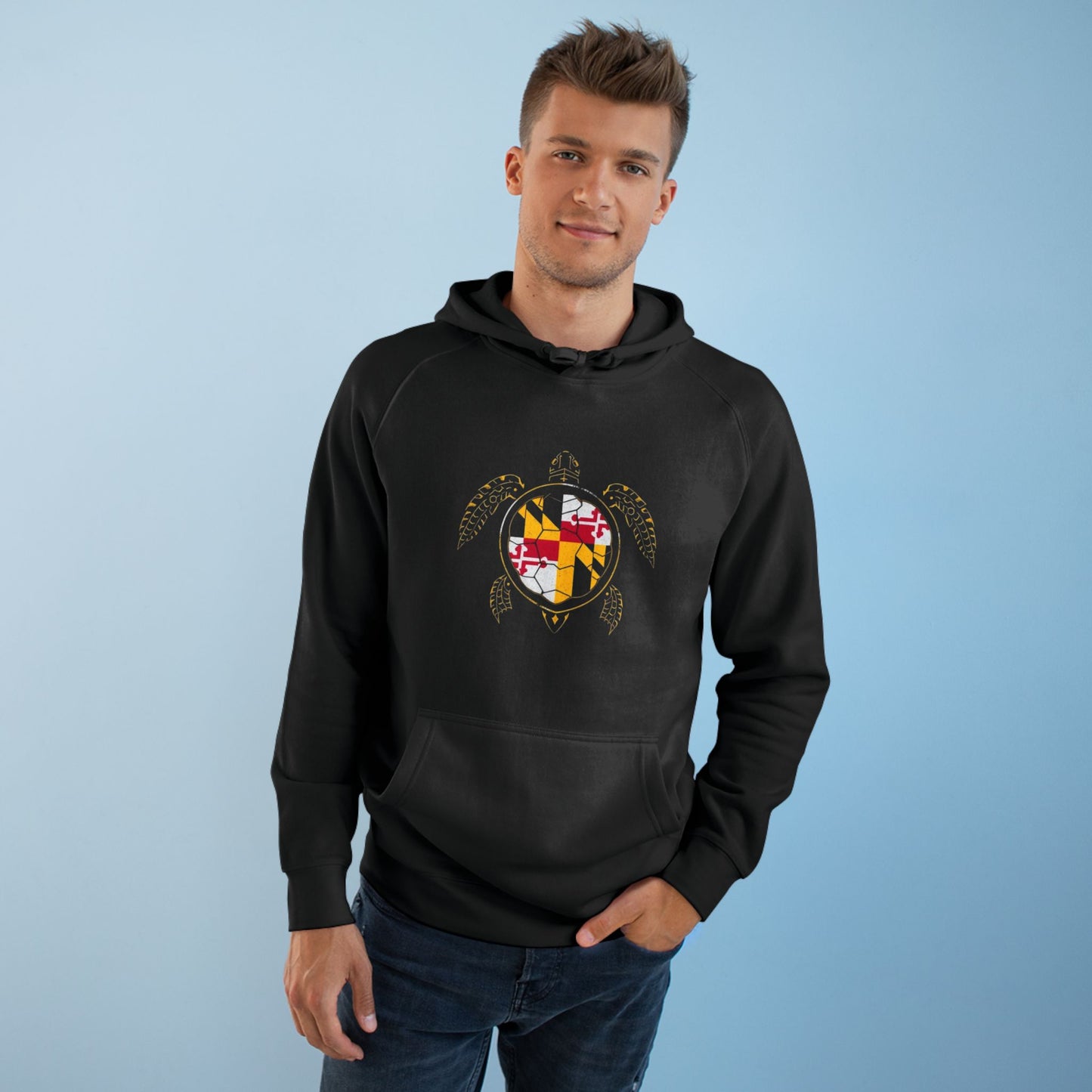 Colorful Turtle Unisex Hoodie, Animal Lover Gift, Casual Wear, Eco-Conscious Fashion, Perfect for Outdoor Adventures, Unique Hoodie Design