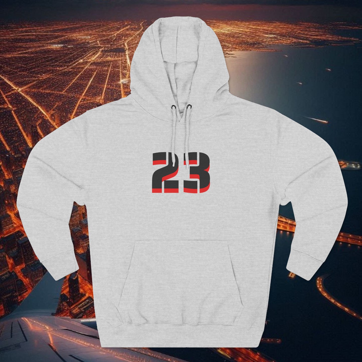 23 Fleece Hoodie, Stylish Sportswear for Game Day, Unisex Sweatshirt, Athletic Fashion, Cozy Hoodie, Perfect for Fans