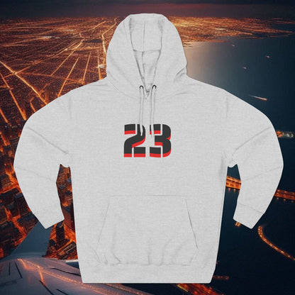 23 Fleece Hoodie, Stylish Sportswear for Game Day, Unisex Sweatshirt, Athletic Fashion, Cozy Hoodie, Perfect for Fans