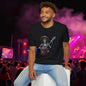 Skeleton Guitarist T-Shirt, Music Festival Shirt, Halloween Costume Tee, Vintage Rock Band Top, Unisex Graphic T-Shirt