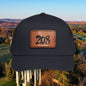 208 Idaho Leather Patch Baseball Cap — State Outline Patch Hat