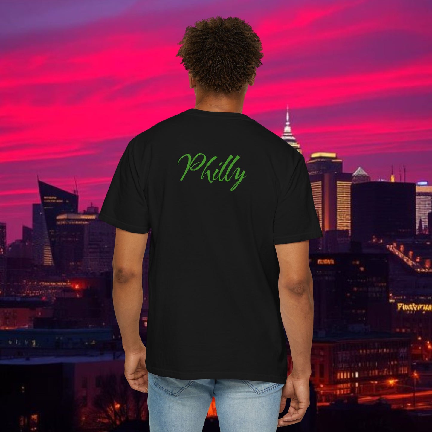 Philly Green Script T-Shirt