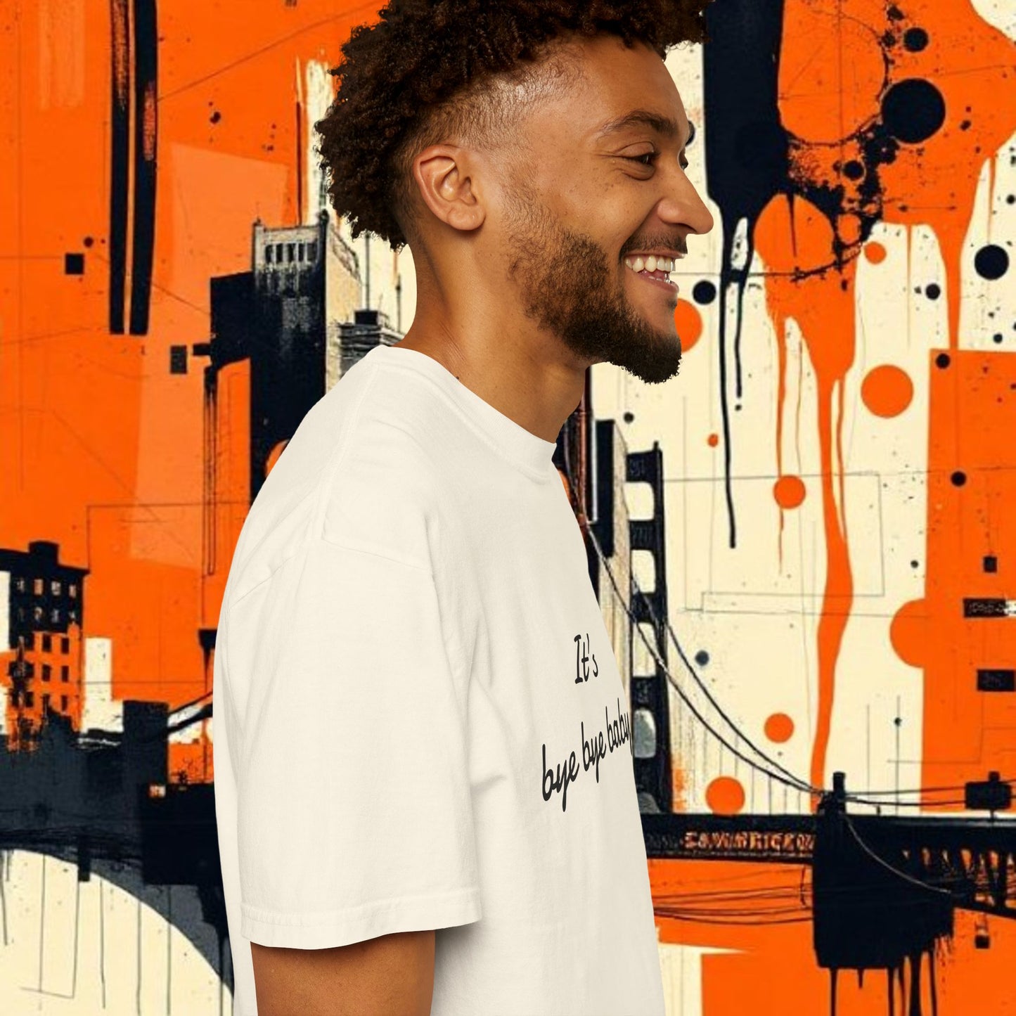 Bye Bye Baby Unisex Garment-Dyed T-Shirt, Fun Graphic Tee, Giants Fan Apparel, Casual Wear, Cute Statement Shirt, Summer Fashion