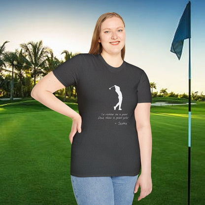 Golf-Inspired Unisex T-Shirt, Perfect Gift for Dad, Father's Day Present, Sporty Style Tee, Casual Wear, Golf Lover Apparel