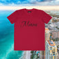 Miami Script Tee — Men's Lightweight Beach Vacation T-Shirt, Perfect for Gameday