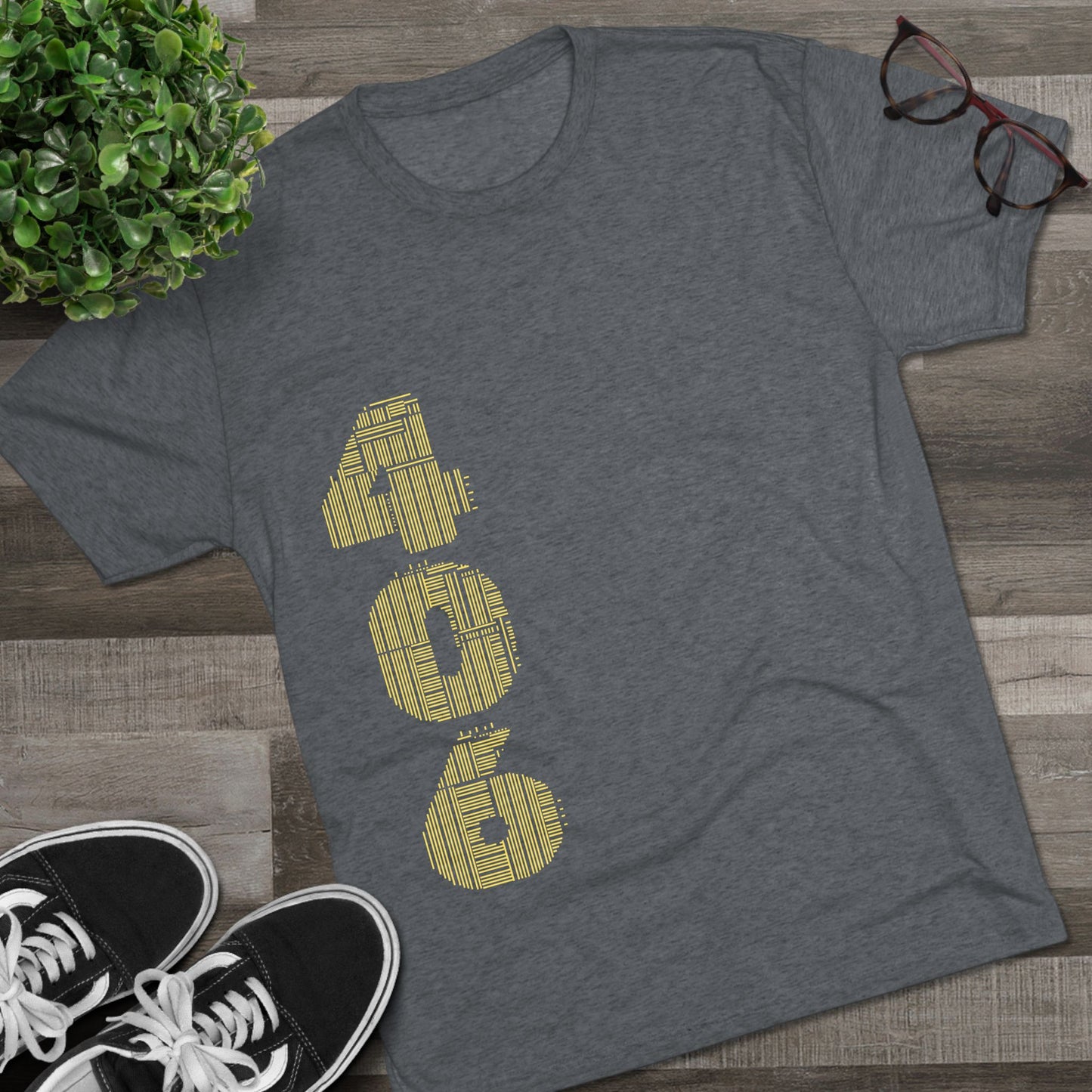 Montana 406 Tee — State Paw Print T‑Shirt
