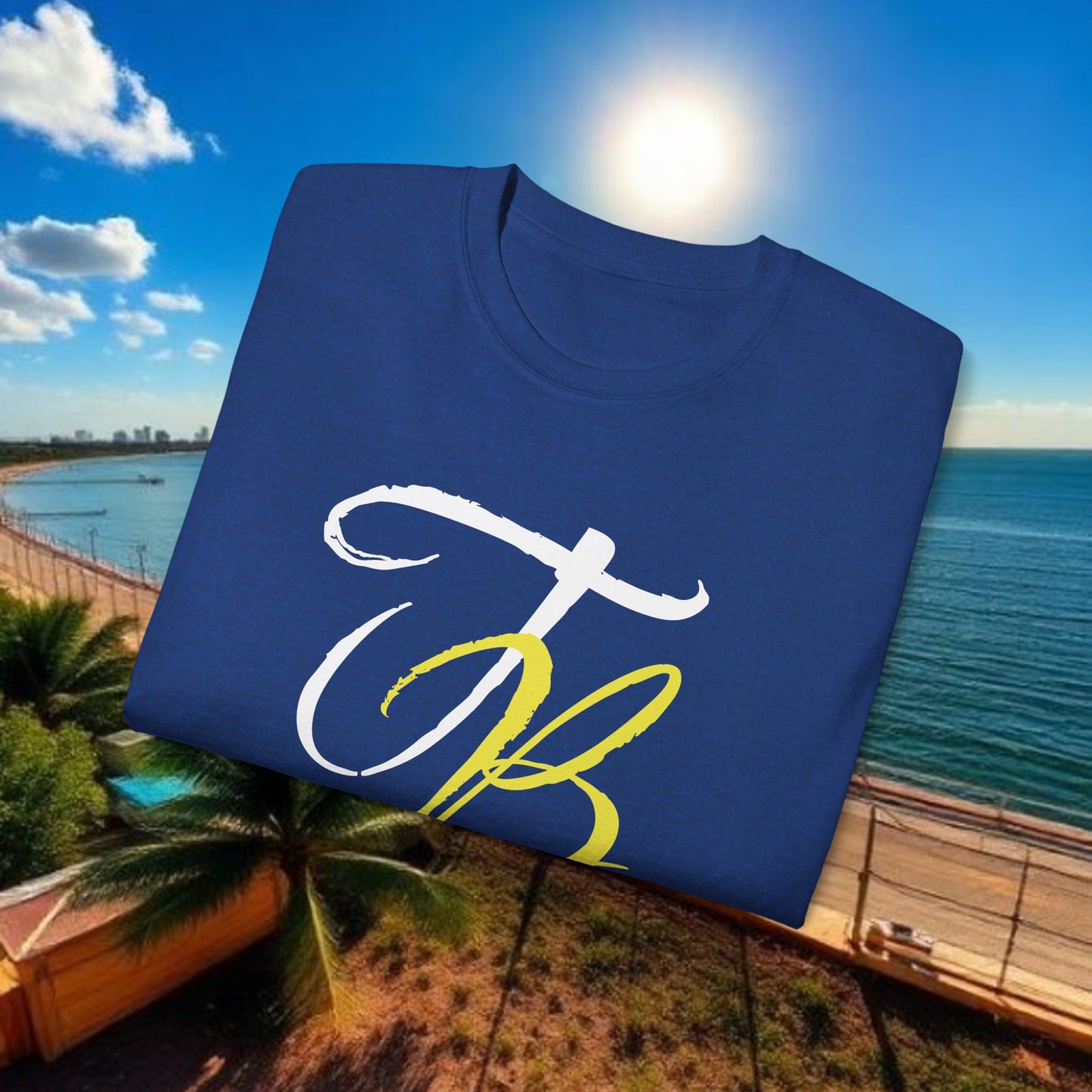 TB Monogram Tee — 813 Tampa Area Short-Sleeve T-Shirt