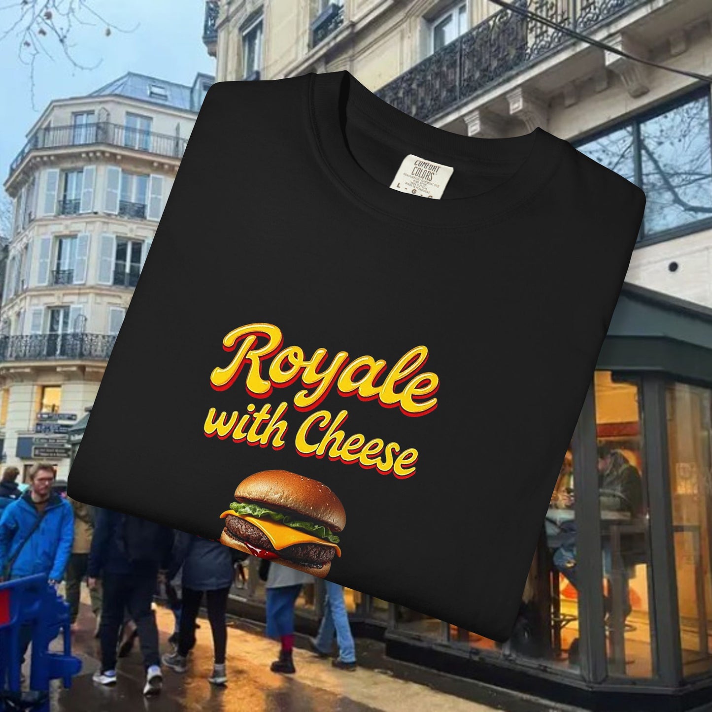 Royale with Cheese Graphic Tee, Movie Shirt, Fun Gift for Movie Fans, Fun Apparel, Summer Wear