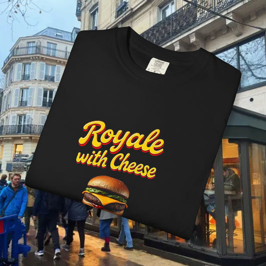 Royale with Cheese Graphic Tee, Movie Shirt, Fun Gift for Movie Fans, Fun Apparel, Summer Wear
