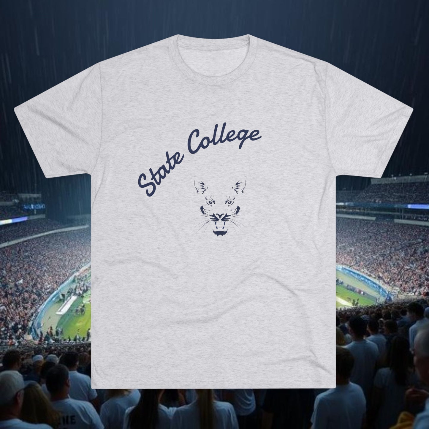 State College T-Shirt, Soft-Style Tri-Blend for Ultra Comfort, Perfect for Gameday and Tailgates