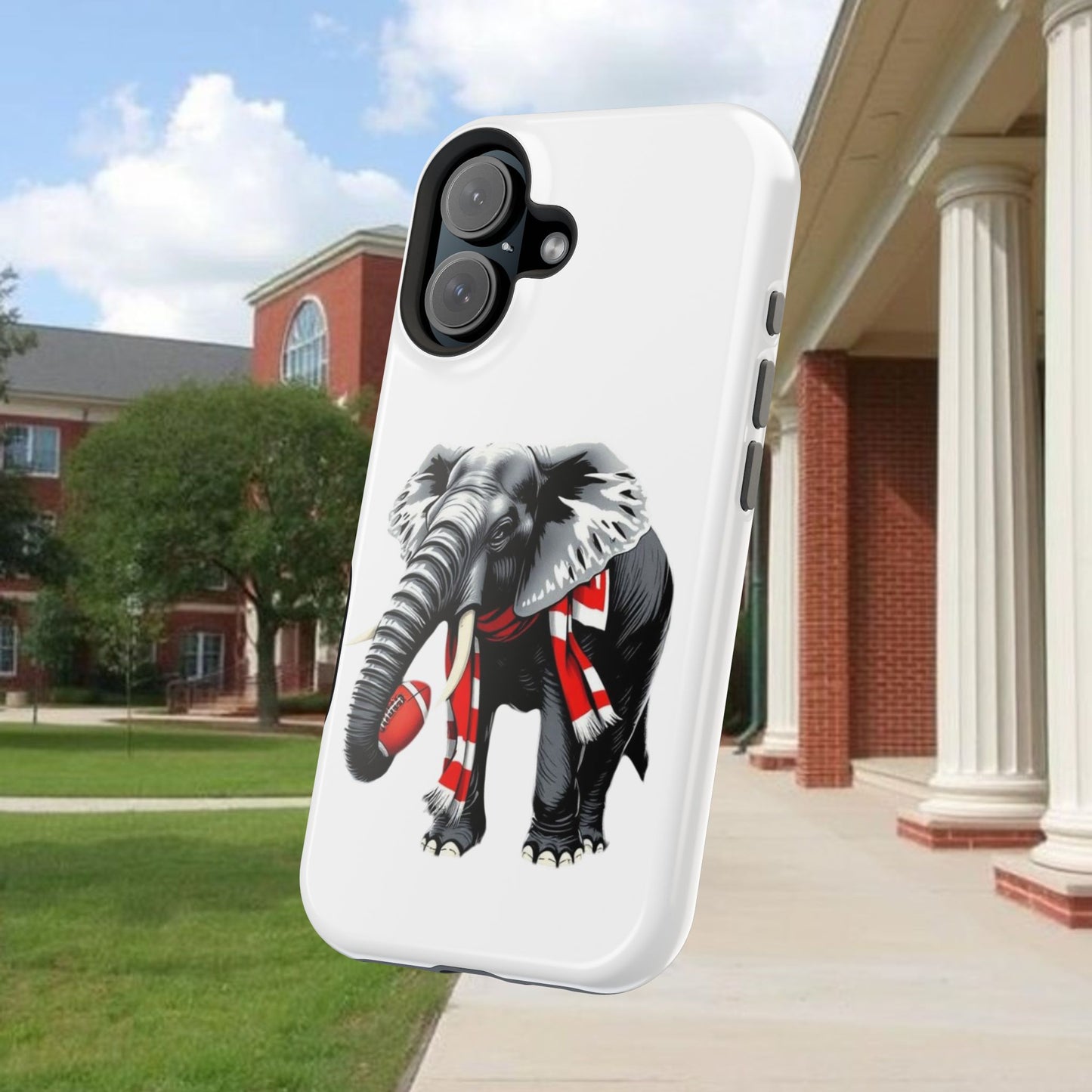 Vibrant Elephant Tough Cases - Unique Phone Case, Wildlife Lover Gift, Sports Team Accessory, Trendy Phone Cover, Fun Animal Design