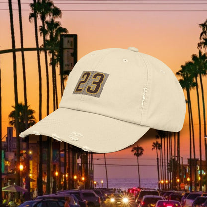 Baseball Stars Unisex Distressed Cap with Vintage 23 Design, Casual Hat for Men & Women, Perfect Gift for Padres Fans, Everyday Wear