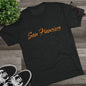 San Francisco Script Tee — Minimal City Skyline Graphic T‑Shirt, Perfect for Gameday, Tri-Blend
