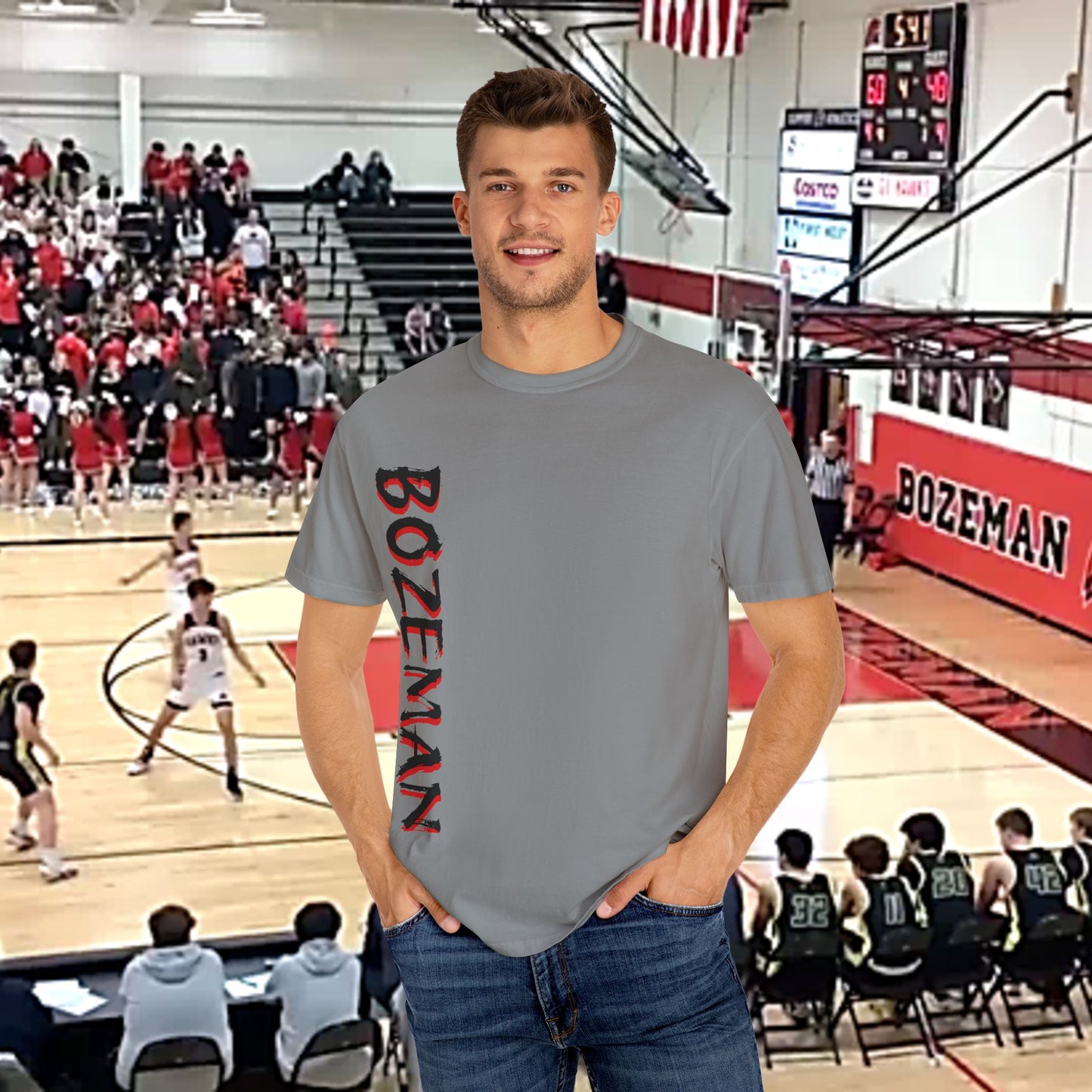 Hawk Unisex Garment-Dyed T-shirt | Sporty Style, Team Spirit, Casual Wear, Gift for Fans, Everyday Comfort