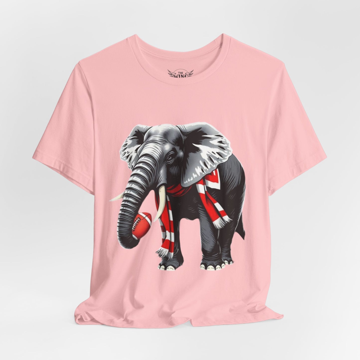 Elephant Graphic Tee — Cute Elephant Wearing Scarf T-Shirt