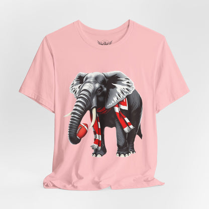 Elephant Graphic Tee — Cute Elephant Wearing Scarf T-Shirt