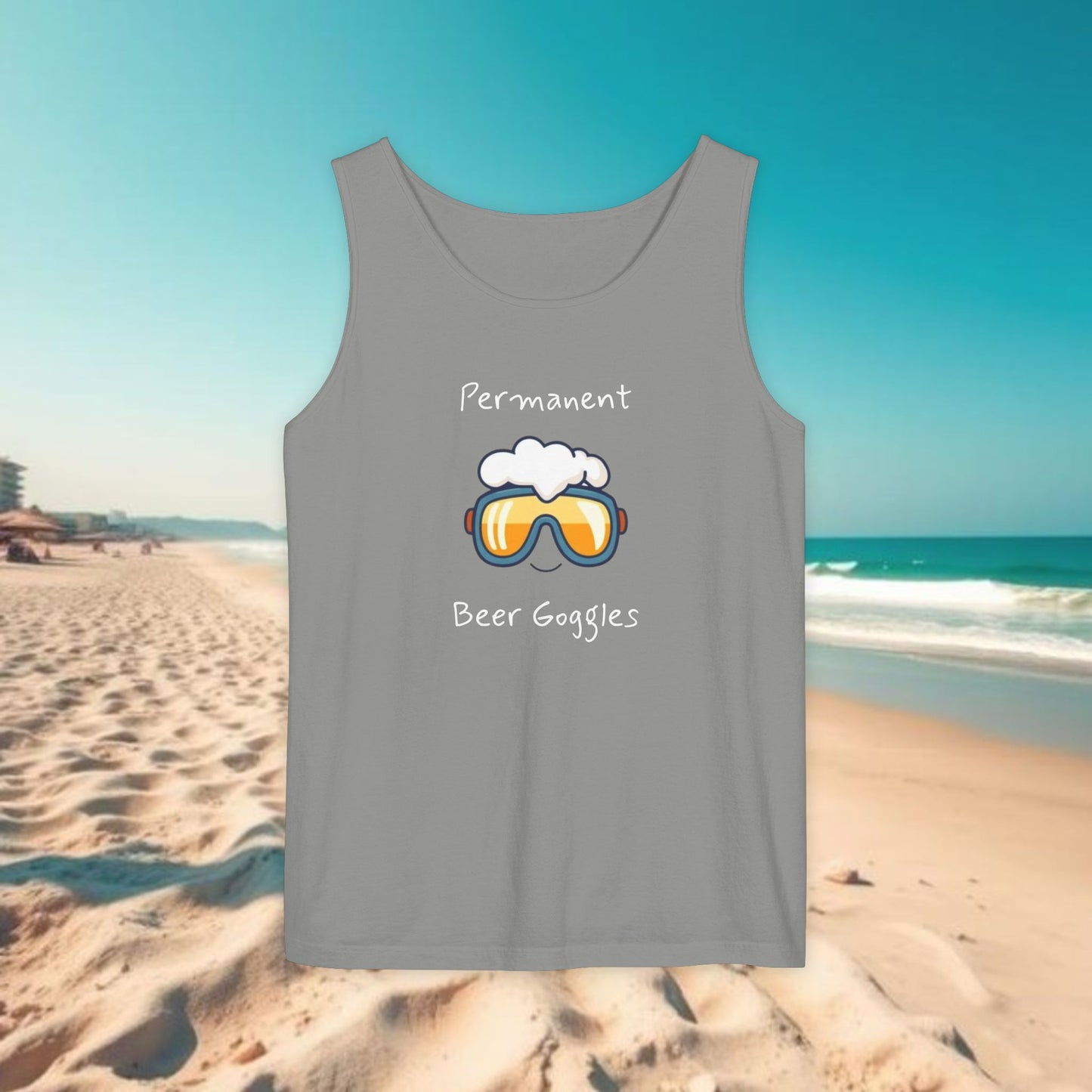 Beer Goggles Tank Top, Unisex Tank, Summer Apparel, Beachwear, Funny Gift, Pool Party Top