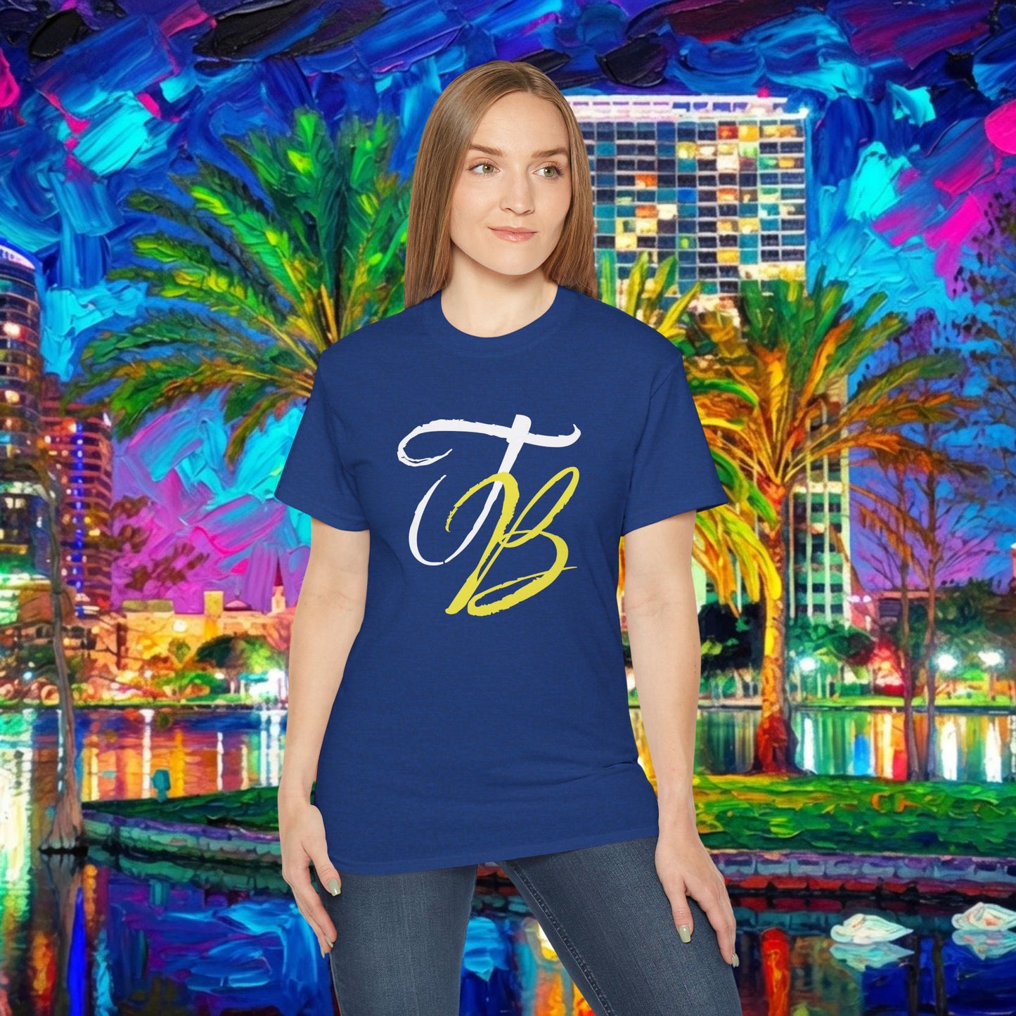 TB Monogram Tee — 813 Tampa Area Short-Sleeve T-Shirt