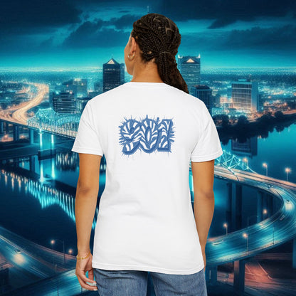 Memphis Graffiti Unisex T-shirt, Casual Streetwear Tee, Travel Souvenir, Gift for Music Lovers, Urban Style Apparel, Birthday Present