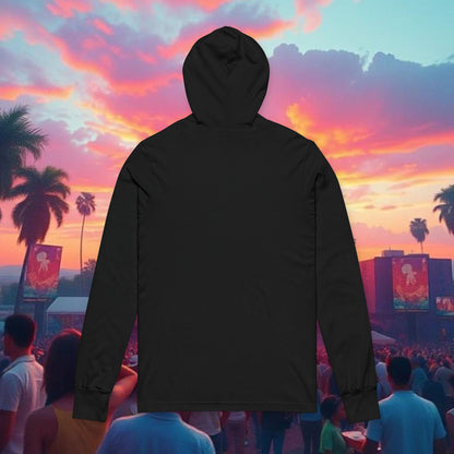 Unisex Festival Vibes Hoodie, Comfortable Long Sleeve Tee for Concerts, Music Festivals, Casual Outing, Gift for Music Lovers