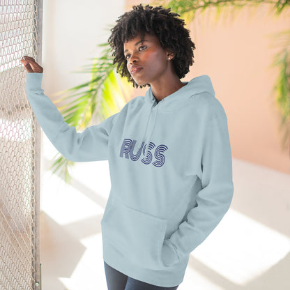Russ Fleece Hoodie with RUSS Design, Perfect for Relaxation, Gifts, and Casual Outings, Urban Fashion, Rapper Hoodie