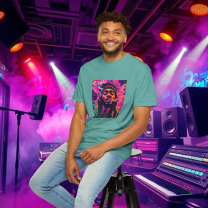 Vibrant Unisex Graphic Tee, Funky Smoke Art Shirt, Casual Streetwear, Gift for Music Lovers, Trendy Summer Top, Unique Festival Wear