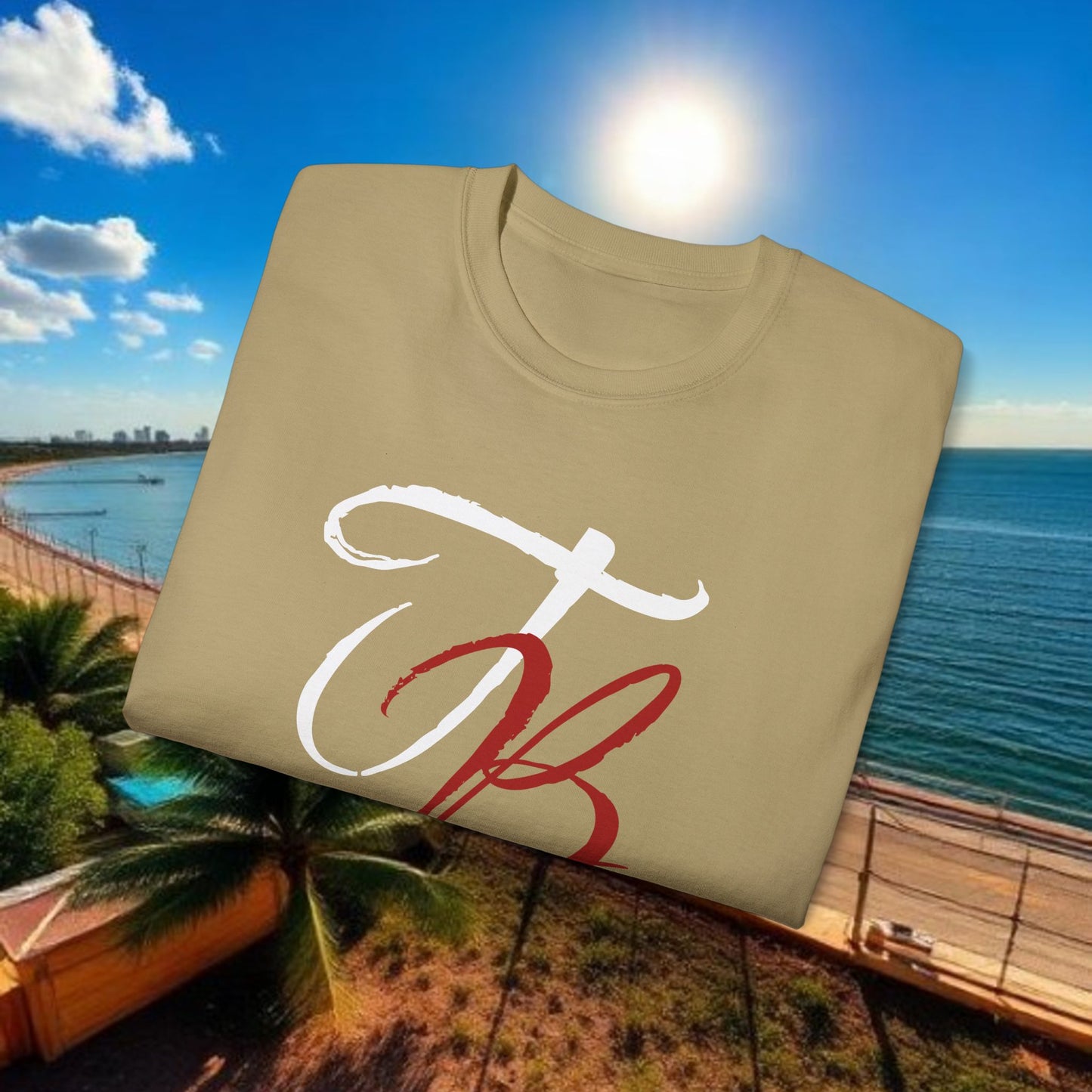 TB Monogram Tee — 813 Tampa Area Short-Sleeve T-Shirt
