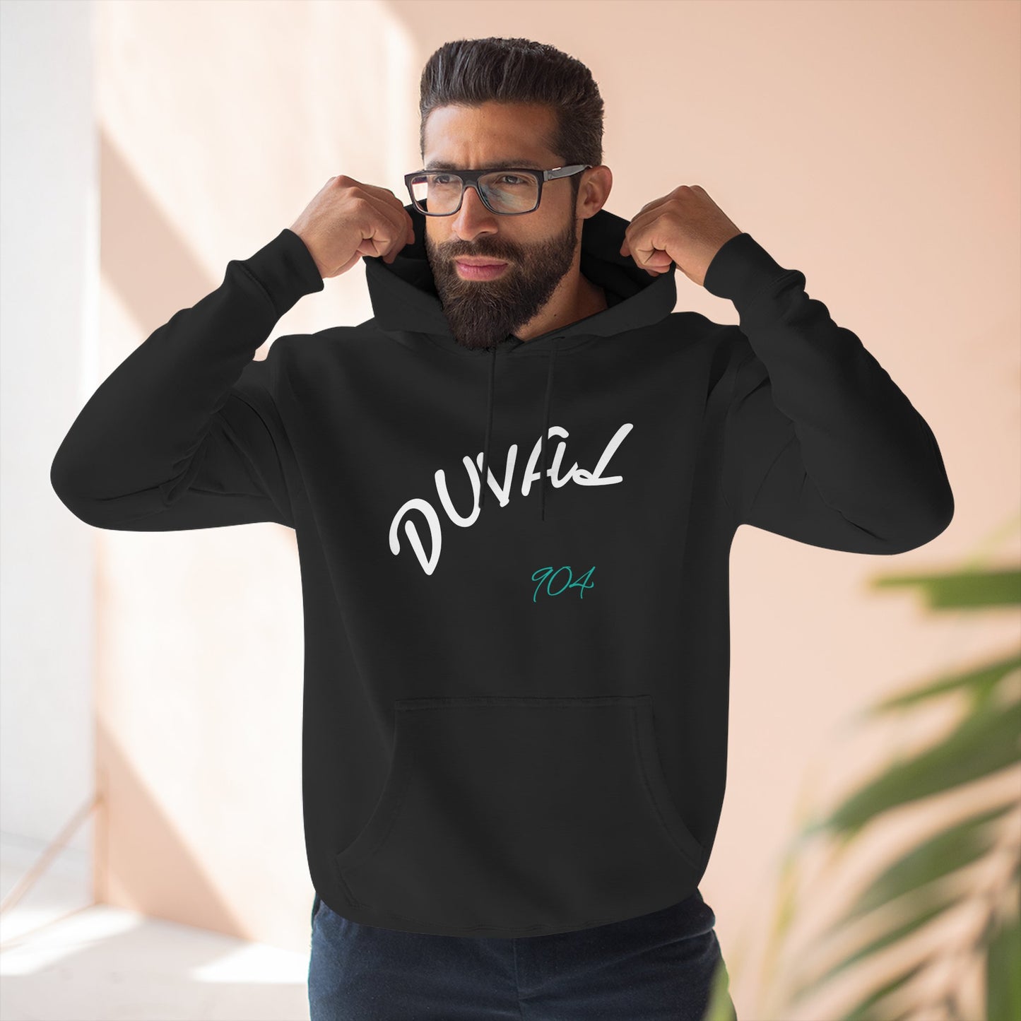 Duval Script Hoodie — Jacksonville City Name Pullover, 904 Area Code, Perfect for Gameday or a Concert