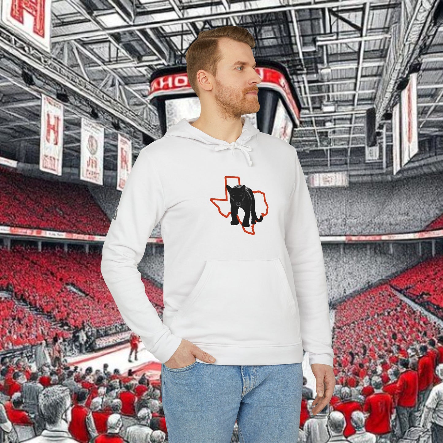 Fleece Hoodie, Unisex Comfort Wear, Sports Event Gear, Gifts for Students and Fans