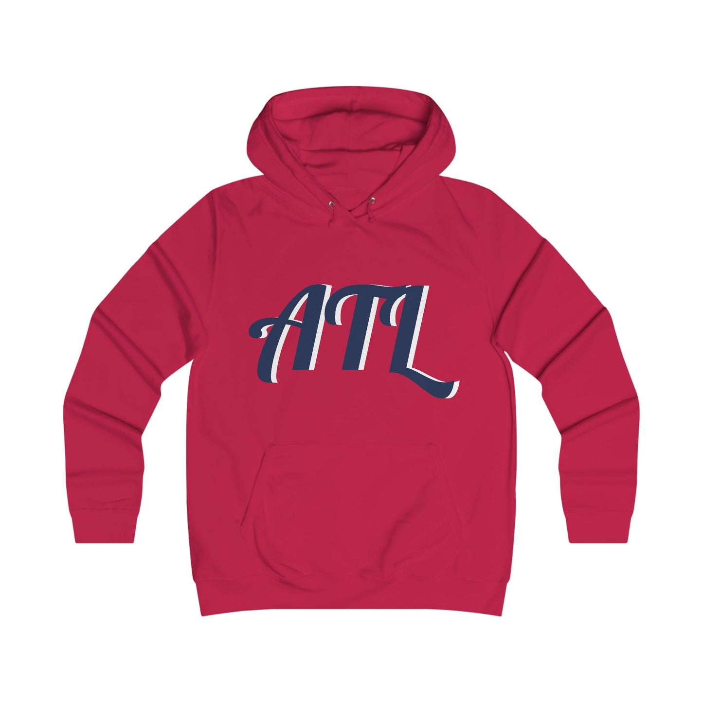 ATL Script Hoodie — Retro College Lettering Pullover