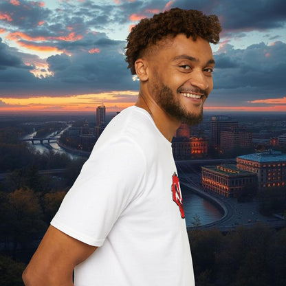 Wisconsin Softstyle T-Shirt, Unisex Tee, College Apparel, Game Day Shirt, Casual Wear, Gift for Fans