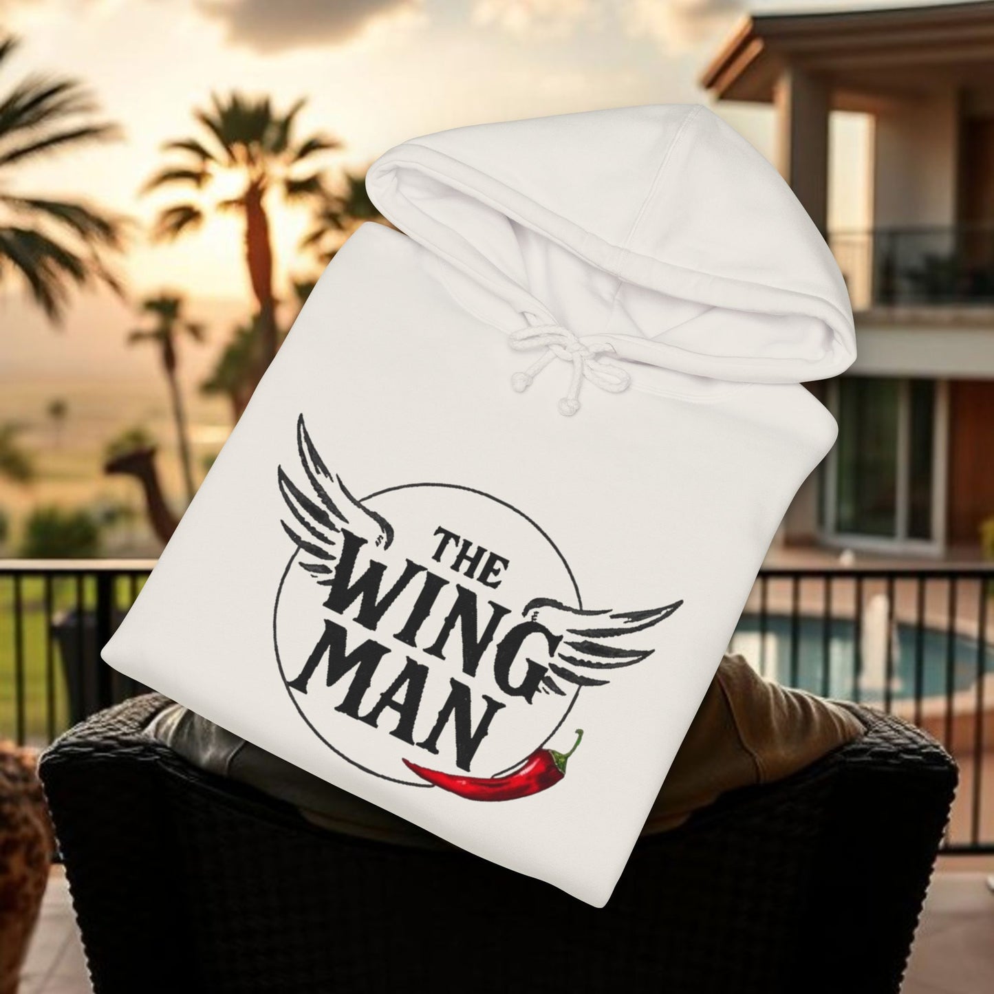 Wingman Hoodie — 'The Wing Man' Graphic Pullover for Friends & Groomsmen