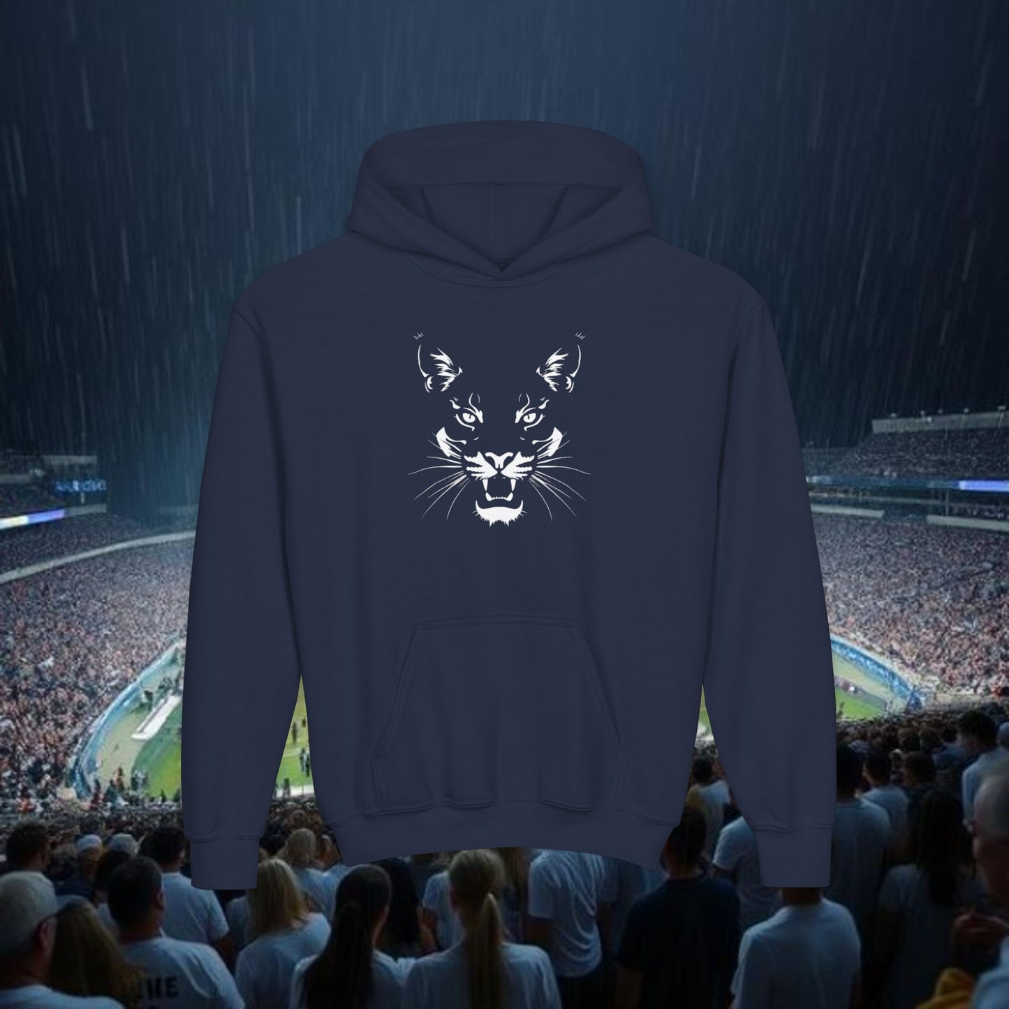 Youth Spirit Hooded Sweatshirt, Trendy Hoodie for Kids, Sportswear, Outdoor Activities, Game Day Apparel