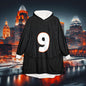 Number 9 Hooded Blanket – Cozy Sports Fan Pullover, with Fierce Tiger on Back