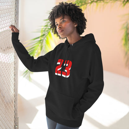 23 Fleece Hoodie, Stylish Sportswear for Game Day, Unisex Sweatshirt, Athletic Fashion, Cozy Hoodie, Perfect for Fans