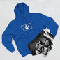 Bobcat Paw Print Fleece Hoodie, Cozy Sweatshirt, Casual Outdoor Wear, Unique Gift for Cat Fans, Montana State Fans