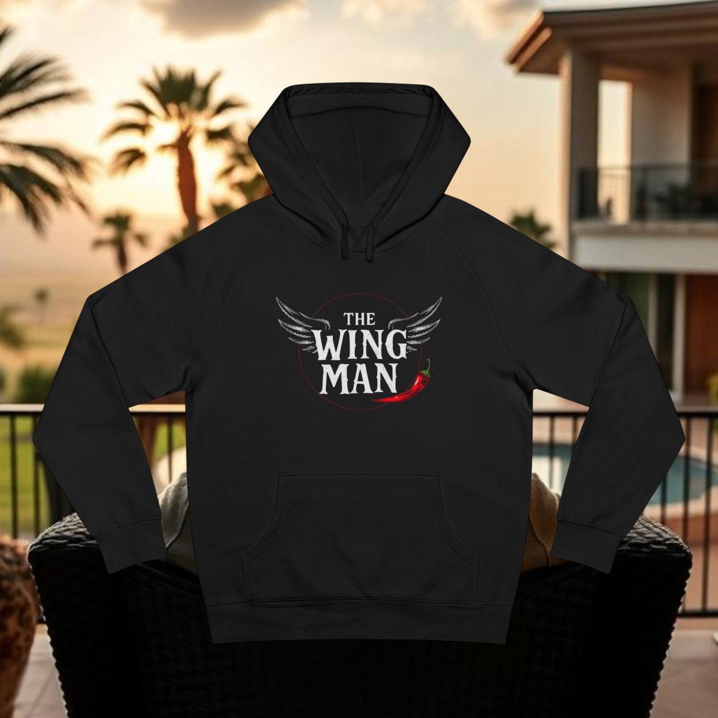The Wing Man Unisex Hoodie | Casual Wear for Friends, Gift for Besties, Comfy Layer, Hooded Sweatshirt, Relaxed Style
