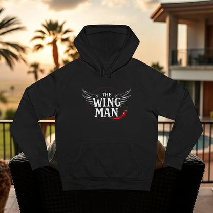 The Wing Man Unisex Hoodie | Casual Wear for Friends, Gift for Besties, Comfy Layer, Hooded Sweatshirt, Relaxed Style