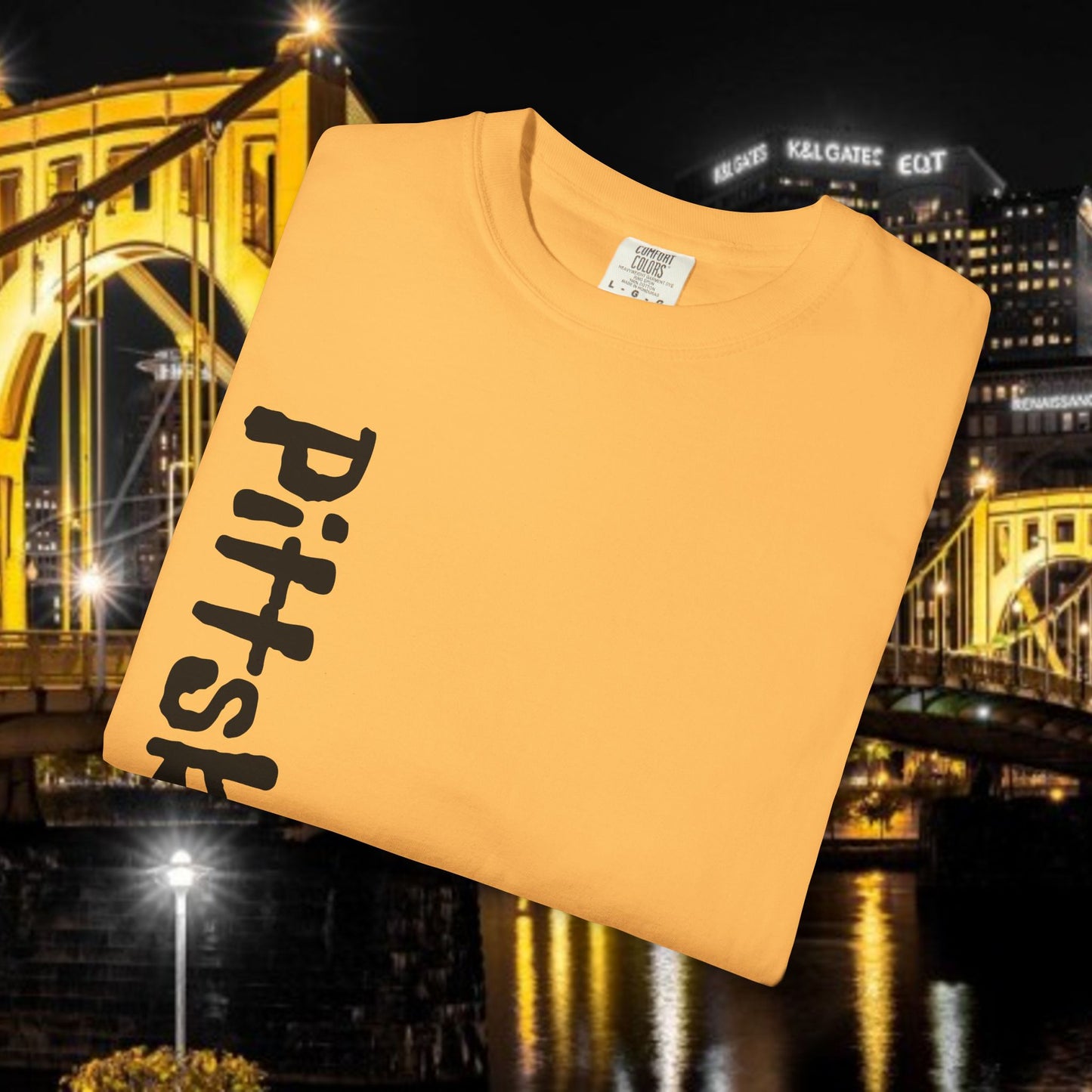 Pittsburgh Black & Yellow Vertical Tee