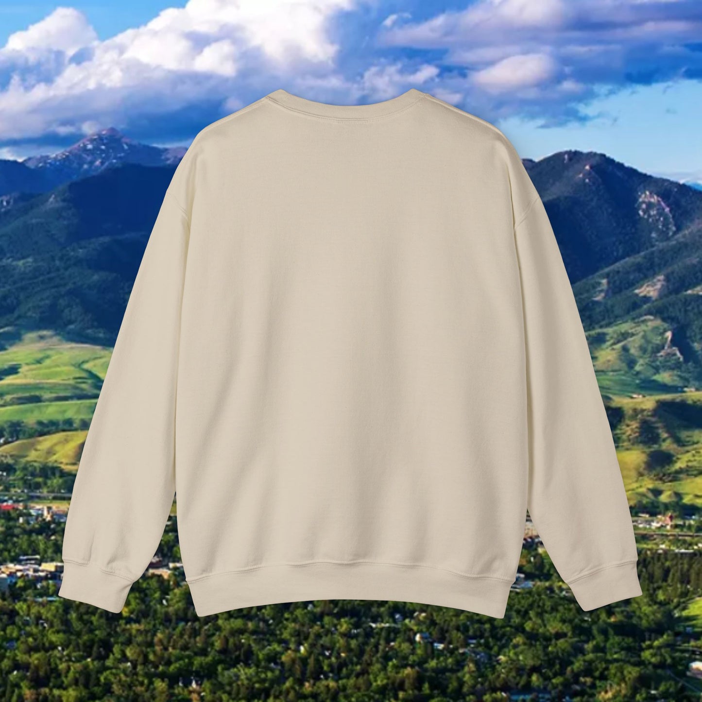 Montana 41 Crewneck Sweatshirt — State Outline Graphic