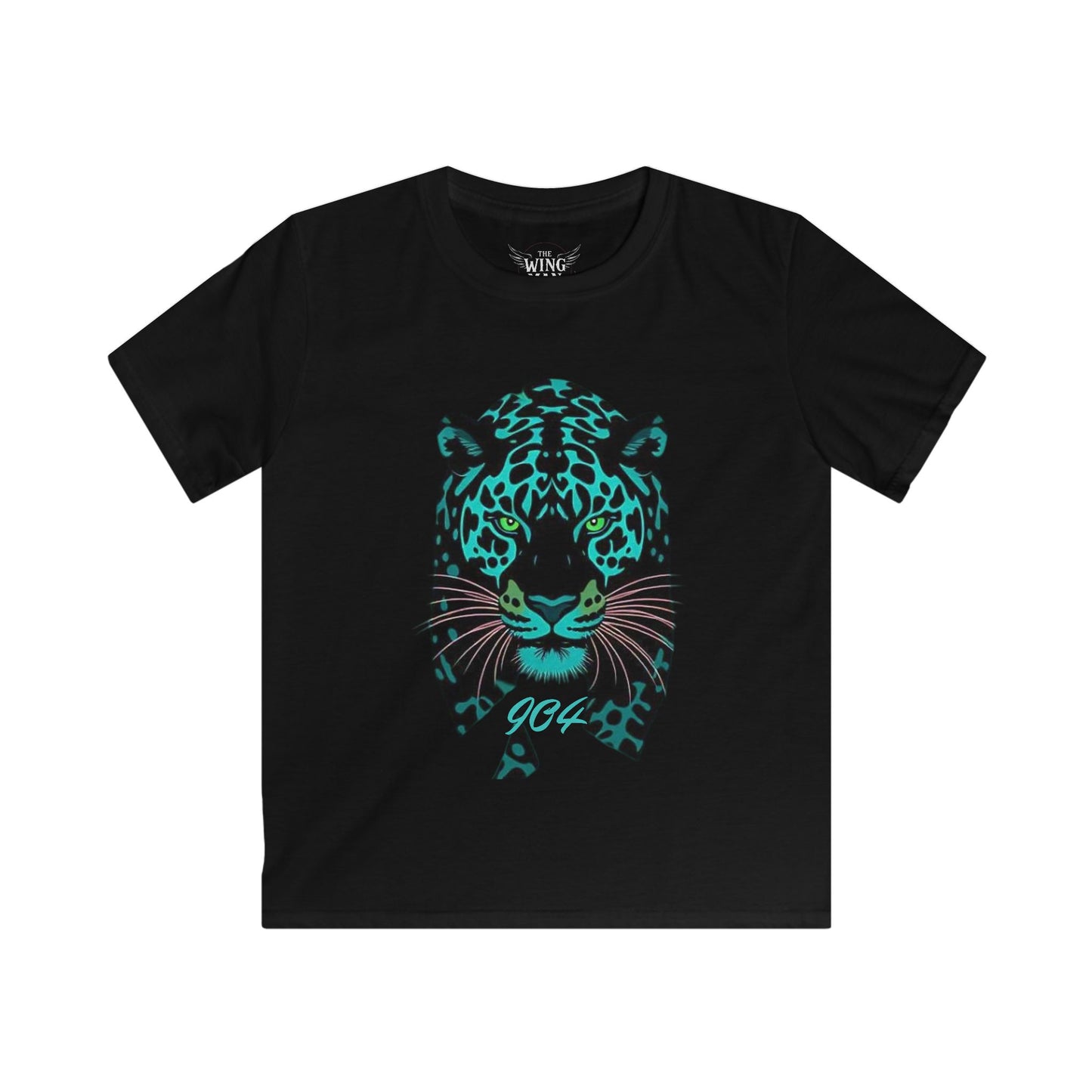 904 Area Code Kids Tee, Fierce Jaguar Graphic Shirt, Perfect for Football Games, Birthday Parties, Gameday Clothing