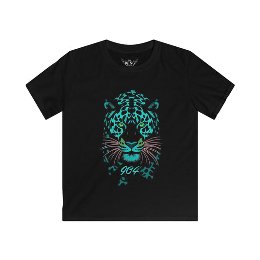 904 Area Code Kids Tee, Fierce Jaguar Graphic Shirt, Perfect for Football Games, Birthday Parties, Gameday Clothing