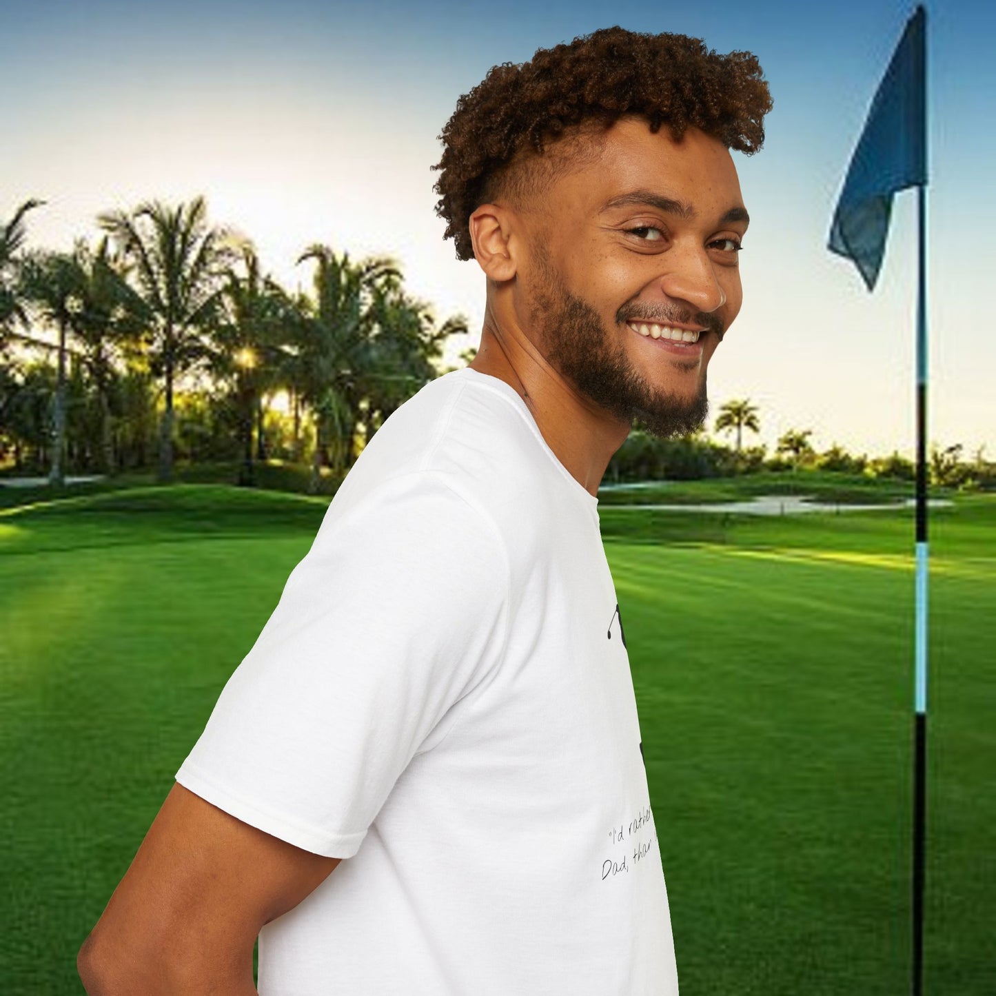 Golf-Inspired Unisex T-Shirt, Perfect Gift for Dad, Father's Day Present, Sporty Style Tee, Casual Wear, Golf Lover Apparel