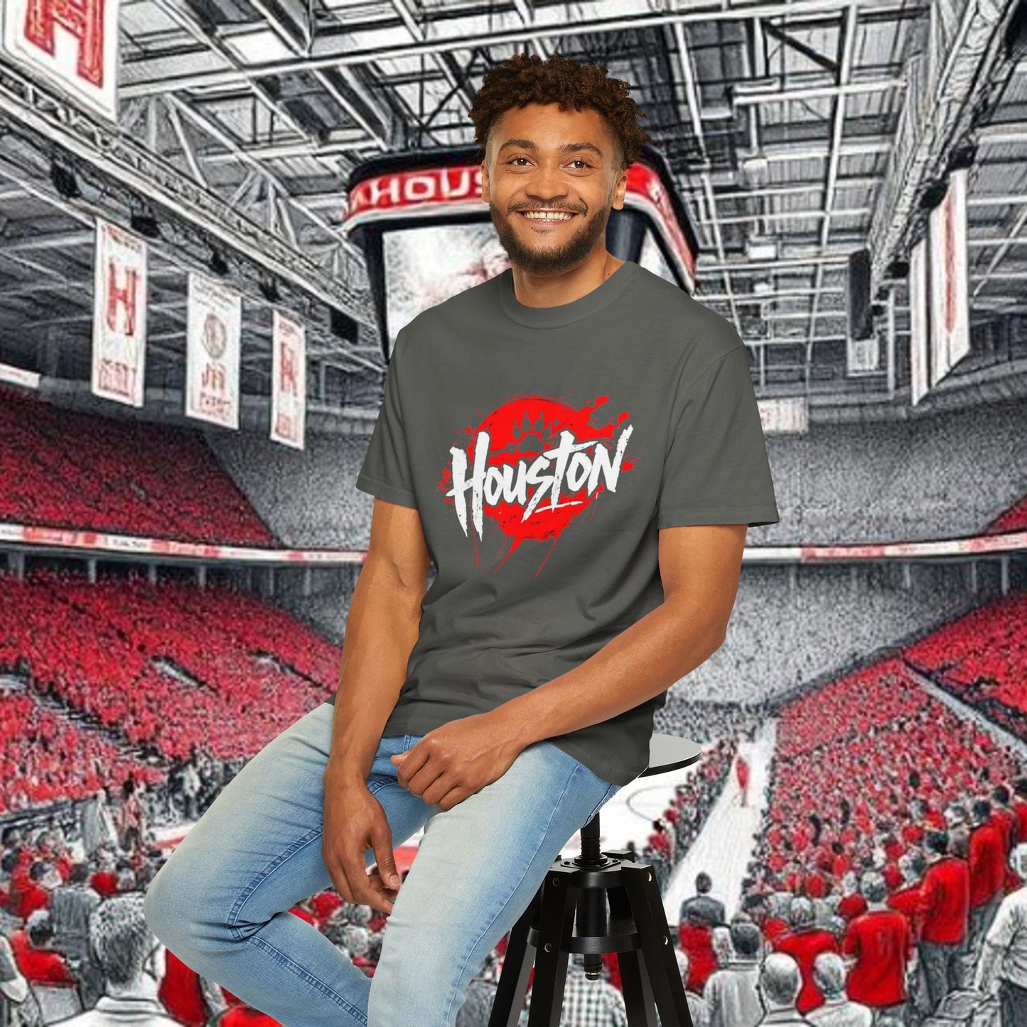 Houston Urban Vibes T-Shirt, Perfect for Tailgates and gameday. Soft-style T-Shirt. Ultra Comfort and style.