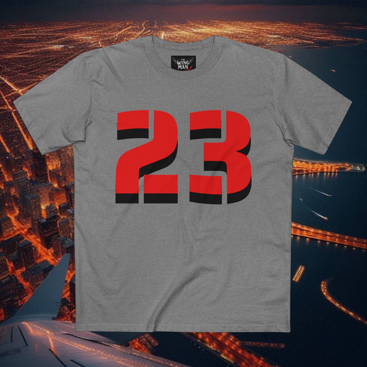 Sporty Adult Tee with Bold Number 23, Casual Fan Shirt, Basketball Apparel, Gift for Sports Lovers, Team Spirit Top